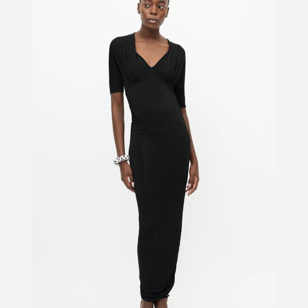 Roberto Cavalli Smocked Maxi Dress